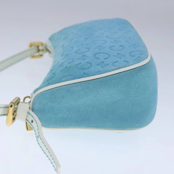 CELINE C Macadam Canvas Accessory Pouch Blue Auth yk16090V - Picture 4 of 16